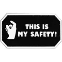 Merica Life This is My Safety PVC Morale Patch Black - Merica Life