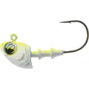 6th Sense Crappie 1/8oz Minnow Jighead #2 Chartreuse Minnow - 6Th Sense