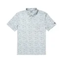 AFTCO Men's Qualifier Short Sleeve Polo Oyster Gray Large - Aftco