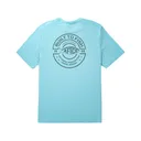 AFTCO Men's Ocean Bound Short Sleeve Crew Neck T Shirt Fathom Heather 2XL - Aftco