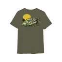AFTCO Men's Reflection Short Sleeve Crew Neck T Shirt Olive Night Large - Aftco