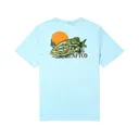 AFTCO Men's Reflection Short Sleeve Crew Neck T Shirt Clearwater XL - Aftco