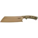TOPS Knives LIL Chete Machete 8.38" Sheepsfoot 1095 Tan Blade Canvas Micarta Handle Green - TOPS Knives