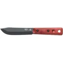 TOPS Knives Ontario XL Hunter Fixed Blade Knife 5.5" Clip Point 1095 Sniper Gray Blade Canvas Micarta Handle Red - Tops Knives