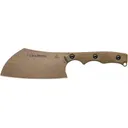 TOPS Knives EL Chappito Fixed Blade Knife 3.38" Sheepsfoot 1095 Tan Blade Canvas Micarta Handle Green - TOPS Knives