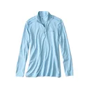 Orvis Men's Sun Defense Quarter Zip Shirt Coastal Blue Large - Orvis