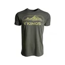 Kings Camo Men's High Country Short Sleeve Crew Neck T Shirt Heather Military Green 2XL - Kings Camo