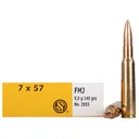 Sellier & Bellot 7x57mm Mauser (7mm Mauser) Ammo 140 Grain Full Metal Jacket Case of 400 (20 Boxes of 20) - Sellier & Bellot