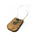 Rolling Thunder Leather Diaphragm Call Wallet Mossy Oak Greenleaf - Rolling Thunder Game Calls