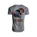 Kings Camo Men's Strutter Short Sleeve Crew Neck T Shirt Heather Gray Large - Kings Camo