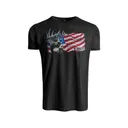 Kings Camo Men's USA Whitetail Short Sleeve Crew Neck T Shirt Heather Graphite Large - Kings Camo