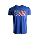 Kings Camo Men's USA Whitetail Short Sleeve Crew Neck T Shirt Heather Royal Large - Kings Camo