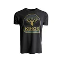 Kings Camo Men's Alpine Short Sleeve Crew Neck T Shirt Heather Graphite 2XL - Kings Camo