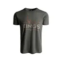 Kings Camo Men's Royal Short Sleeve Crew Neck T Shirt Heather Graphite Large - Kings Camo