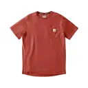Carhartt Men's Force Relaxed Fit Short Sleeve Crew Neck T Shirt Atomic Red Large Tall - Carhartt