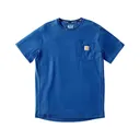 Carhartt Men's Force Relaxed Fit Short Sleeve Crew Neck T Shirt Electric Indigo Heather Large - Carhartt