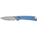 Buck Knives Nomad Pocket Knife 3.25" Drop Point D2 Stonewashed Blade Aluminum Handle Blue - Buck Knives