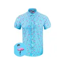Retro Rifle Men's Tactimingo Short Sleeve Shirt Light Blue XL - Retro Rifle