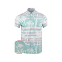 Retro Rifle Men's Retro Miami Short Sleeve Shirt White/Blue Large - Retro Rifle