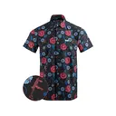 Retro Rifle Men's Fiesta Short Sleeve Shirt Pink/Blue Medium - Retro Rifle
