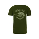 Retro Rifle Men's Beaver Crew Neck T Shirt Green Large - Retro Rifle
