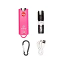 Byrna Duo Rechargeable Personal Alarm with Bad Guy Repellant Pepper Spray Pink - Byrna
