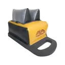 Protektor Flat Top Dr.Bumble Bee Super Slick Silver Mid-Ear Rear Shooting Rest Bag with Carry Handle Leather Black and Yellow Filled - Protektor