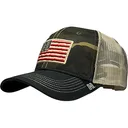 Hornady Men's H Flag Trucker Hat Camo/Black One Size Fits Most - Horizon Design