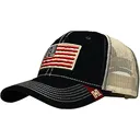 Hornady Men's H Flag Trucker Hat Black One Size Fits Most - Hornady