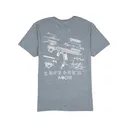 Daniel Defense Men's Blue Print Short Sleeve Crew Neck T Shirt Gray Medium - Daniel Defense