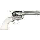 Pietta U.S. Grant 45 Colt (Long Colt) Revolver 4.75" Nickel Barrel 6 Round Ivory Grip - Pietta