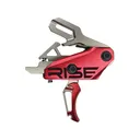 Rise Armament Rev 535 Slide-and-Snap AR-15 Trigger Silver/Red - RISE Armament
