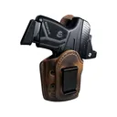 Urban Carry Mavado IWB Holster Beretta 8000, PX4 Compact Carry, Canik TP9, CZ75, CZ P01, FN FNS, FNX, Glock 19, 19X, 45, HK USP Compact, VP9, Sig Sauer P229, Walther P99 Leather Distressed Brown - Urban Carry