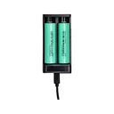 DNT 18650 Flat top Battery 2PK with Charger - Dnt Optics