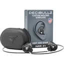 Decibullz PRO Custom Molded Ear Plugs Black - Decibullz