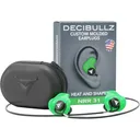 Decibullz PRO Custom Molded Ear Plugs Green - Decibullz