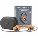 Decibullz PRO Custom Molded Ear Plugs Orange - Decibullz