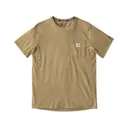 Carhartt Men's Force Relaxed Fit Short Sleeve Crew Neck T Shirt Sandstone Heather 2XL - Carhartt