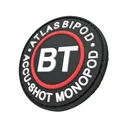 BT Industries Atlas Accu-Shot Logo PVC Morale Patch Black - Bt Industries