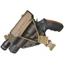 Gunfighters INC Kenai Scoped Hunter Chest Holster Right Hand S&W X Frame Kydex Gray and Coyote - Gunfighters Inc