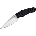 Boker Knives 302 Fixed Blade Knife 3.39" Drop Point Nitro-V Satin Blade Cord Wrapped Handle Black - Boker