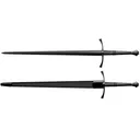 Cold Steel MAA Italian Long Sword 35-1/2" 1055 Carbon Steel Blade Leather Handle - Cold Steel