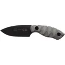 White River Knives GTI 3 Fixed Blade Knife 3" Drop Point CPM S35VN Black PVD Blade Micarta Handle Gray - White River Knives
