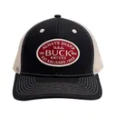 Buck Knives Men's U.S.A. Felt Patch Mesh Snapback Hat Black One Size Fits Most - Buck Knives