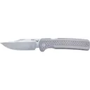 Cold Steel FM1 Pocket Knife 3.5" Clip Point CPM S35VN Stonewashed Blade Titanium Handle Gray - Cold Steel