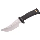 Muela PIK-AS Fixed Blade Knife 3.81" Clip Point Nitro-42 Satin Blade Rubber Handle Black - Muela