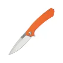 Ganzo Knives Adimanti Pocket Knife 3.38" Drop Point D2 Satin Blade G-10 Handle Orange - Ganzo Knives
