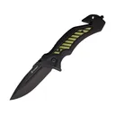 Ganzo Knives Linerlock Pocket Knife 3.5" Drop Point 440 Black Blade Polypropylene Handle Green - Ganzo Knives