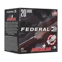Federal Premium All American 20 Gauge Ammo 2-3/4" #8 Lead Shot 7/8 oz Box of 25 - Federal Ammo