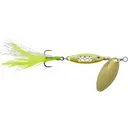 Berkley Dough Rider Minnow Inline Spinner 1/8oz Lime Chartreuse Gold - Berkley